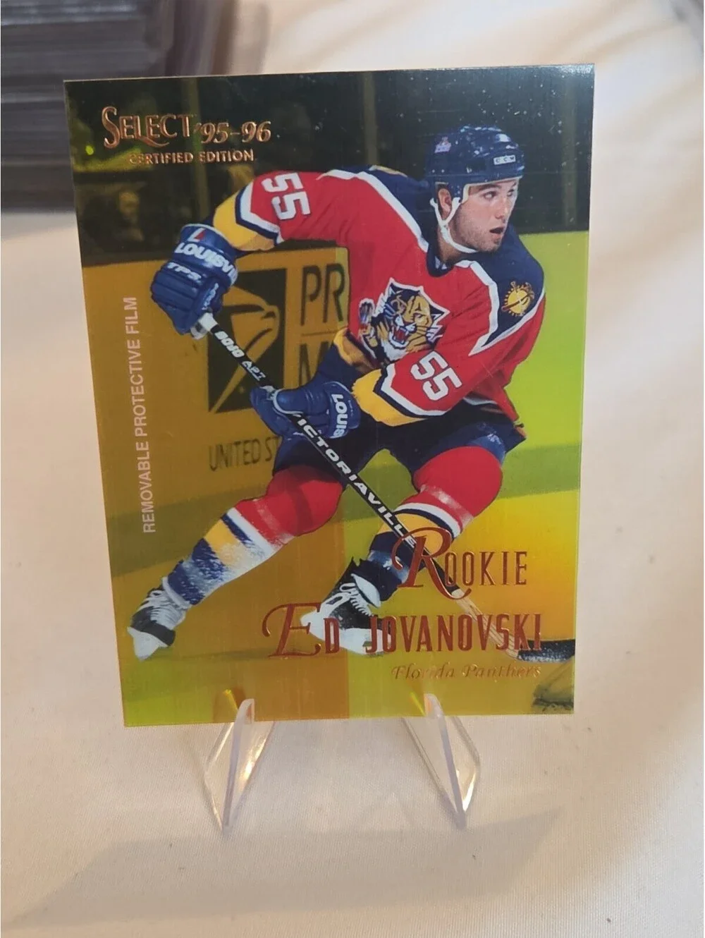 1995-96 Select Certified Mirror Gold #137 Ed Jovanovski Rookie Panthers SSP